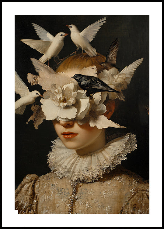 Ruhiges Blütenplakat