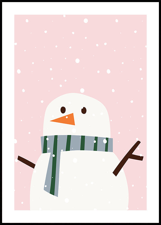 Schneemann-Plakat