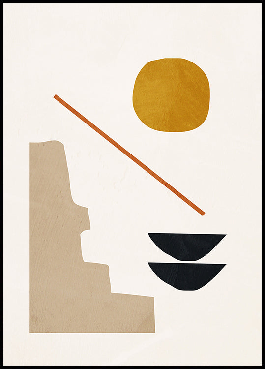 Abstraktes Minimal 6 Poster