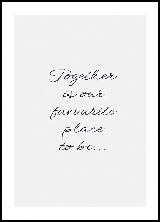 Together-Poster - Posterbox.dk