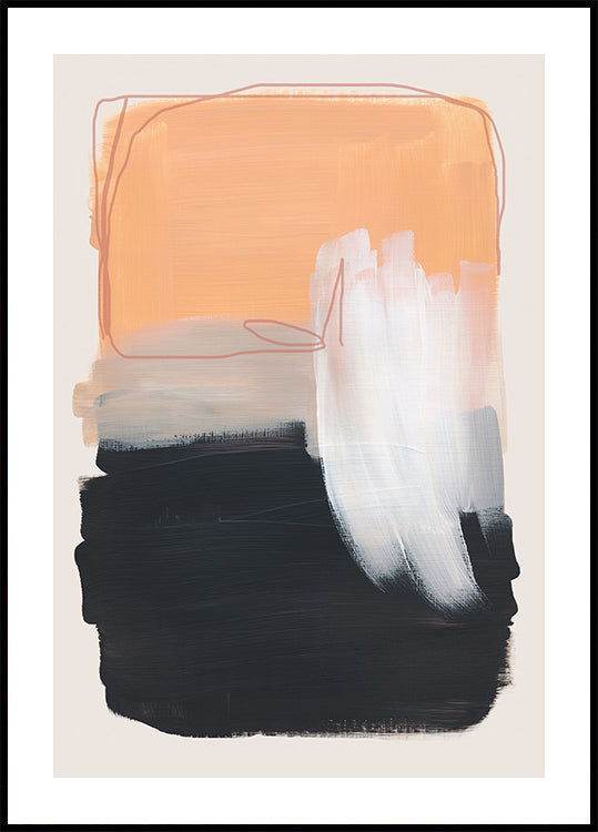 Abstrakte Pinselstriche 122 Poster