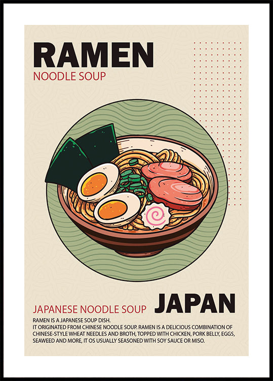 Ramen-Nudelsuppe-Poster - Posterbox.dk