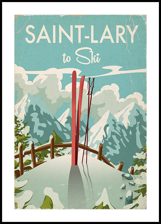 Saint-Lary-Ski-Poster