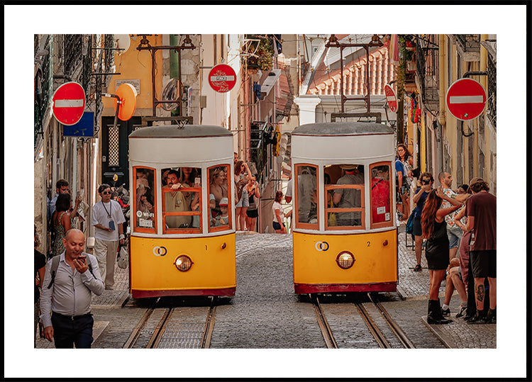 Straßenbahn-Plakat