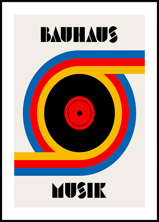 Bauhaus-Musik-Vinyl-Poster