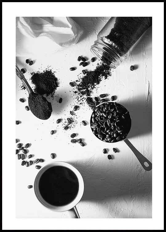 Prozess der Kaffeezubereitung Poster - Posterbox.dk