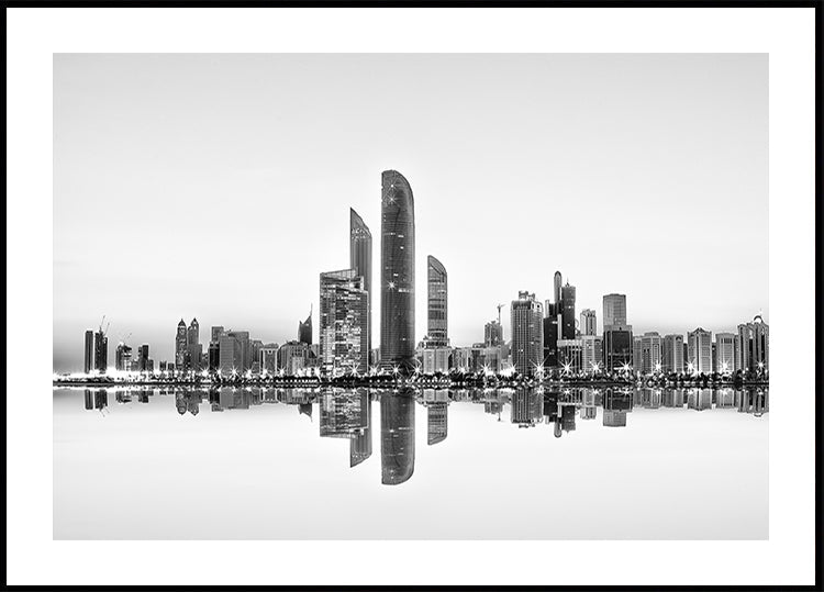 Abu Dhabi Urban Reflection Poster