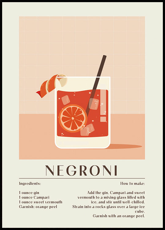 Negroni-Poster - Posterbox.dk