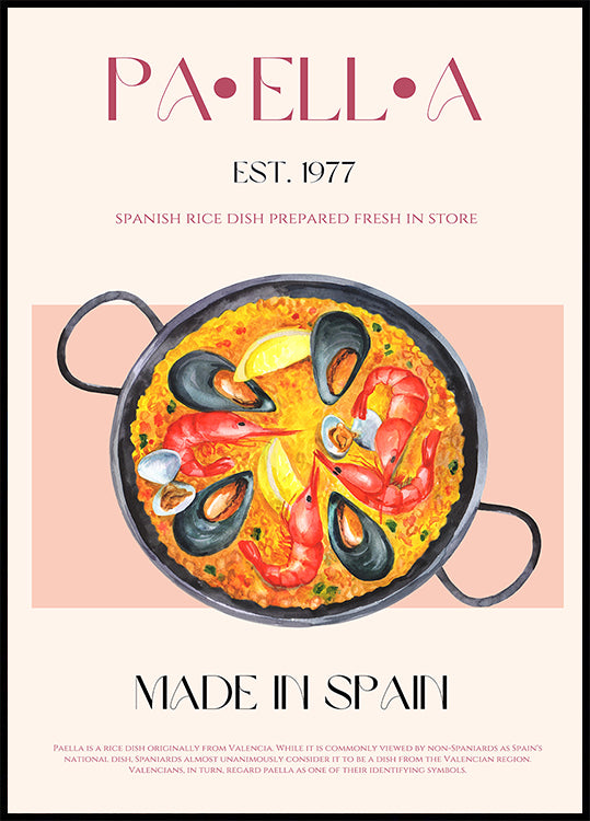 Paella-Genuss-Poster