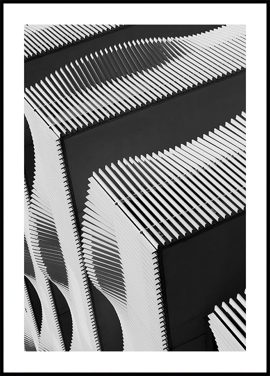 Schwingende Balkone im Poster