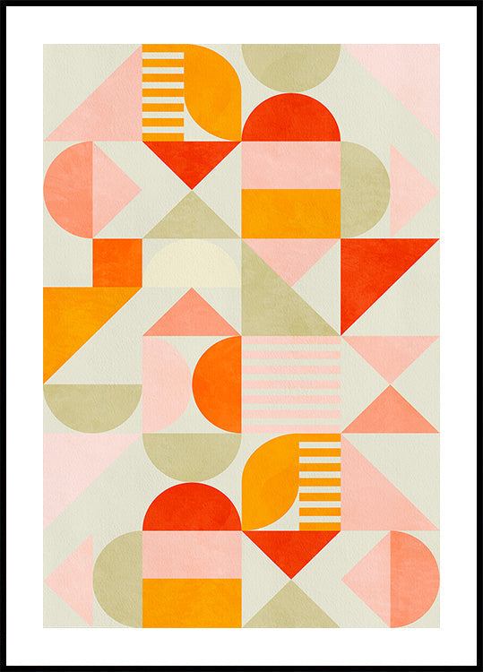 Bauhaus Fun Pastell Poster