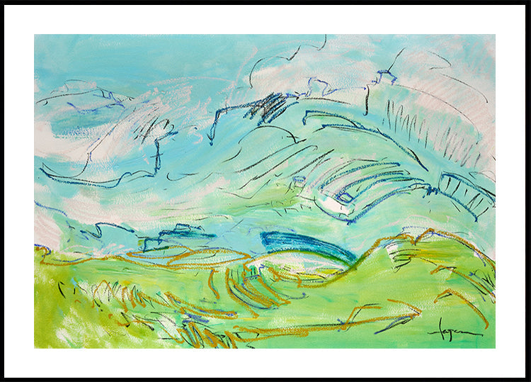 Wunderliche Hügellandschaft