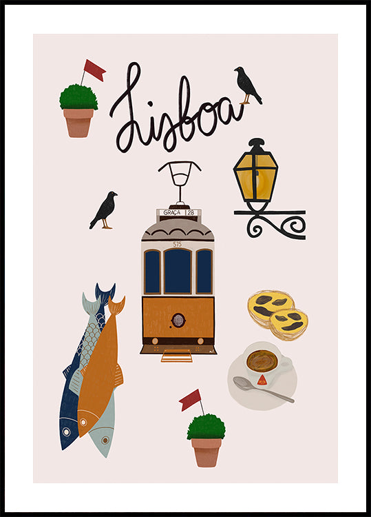 Lissabon-Reiseplakat