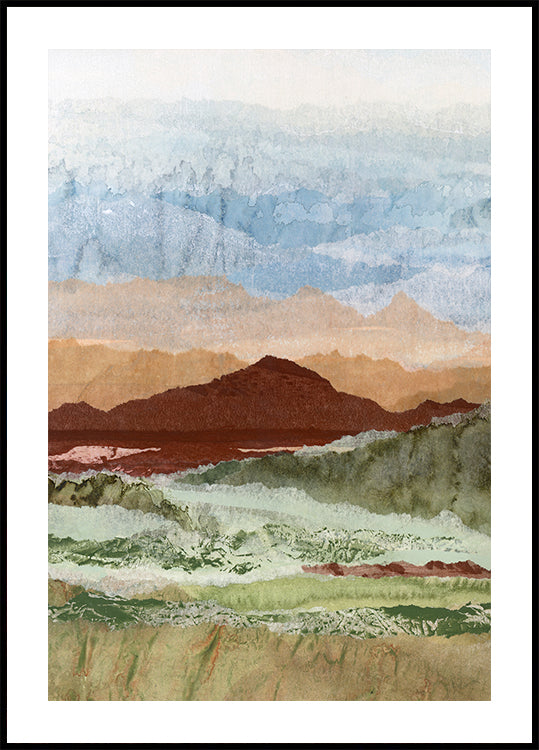 Plateau Mirage-Porträt-Poster