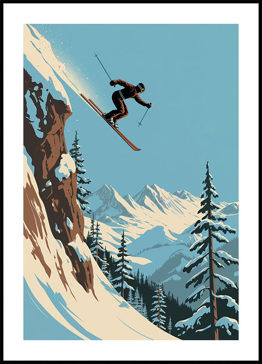 Skisprung-Poster