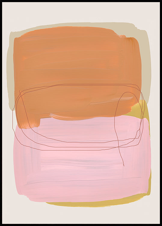 Abstrakte Pinselstriche 121 Poster