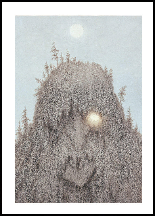 Waldtroll von Theodor Kittelsen Poster - Posterbox.dk