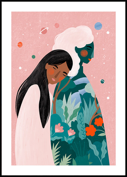 Kosmisches Verbindungsplakat