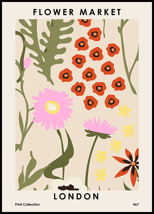 Blumenmarkt-London-Plakat