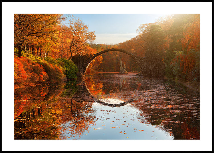 Herbstliches Seeplakat