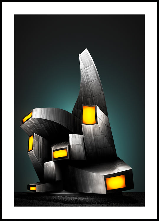 Poster mit seltsamen Formen