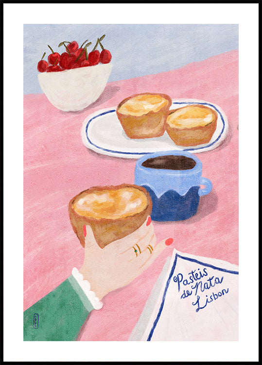 Mit Liebe aus Lissabon – Essen- und Reisekunst-Poster