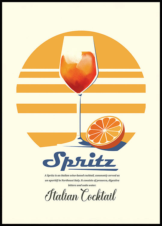 Spritz-Sommerdruck-Poster