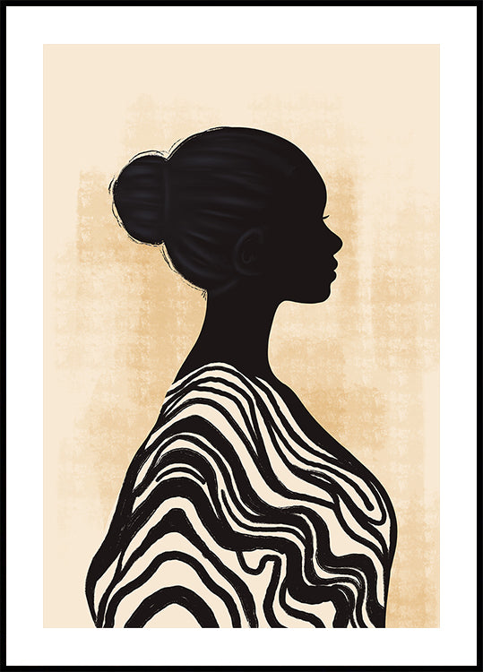 Elegantes Silhouette-Poster