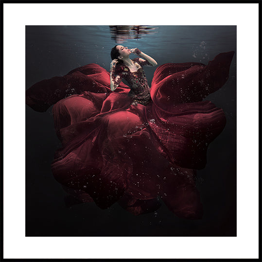 Die Dame in Rot Poster