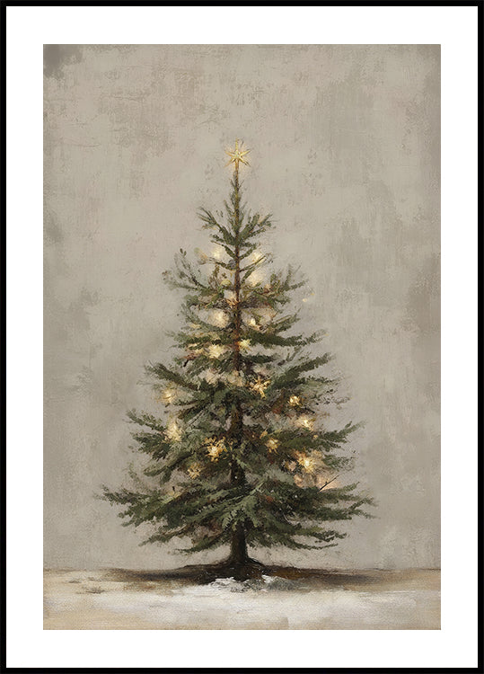 Vintage-Weihnachtsbaum-Poster