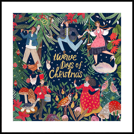 Zwölf Tage Weihnachtsplakat