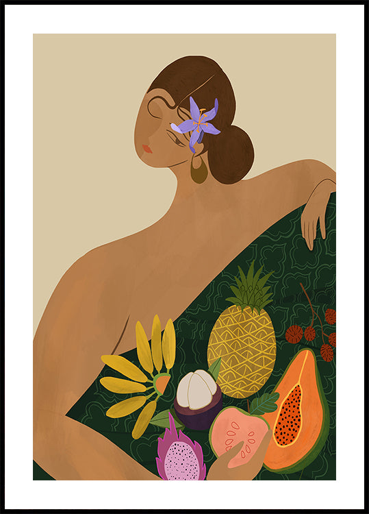 Obstverkäufer-Poster