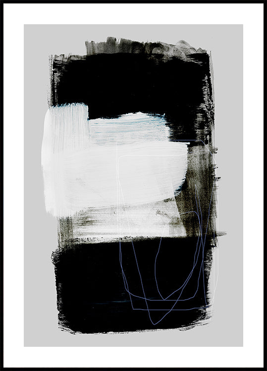 Abstrakte Pinselstriche 130 Poster