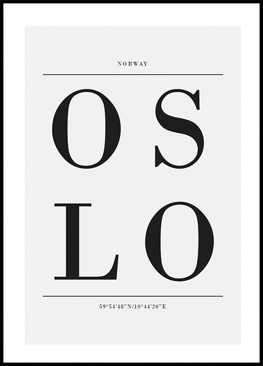 Oslo-Poster - Posterbox.dk