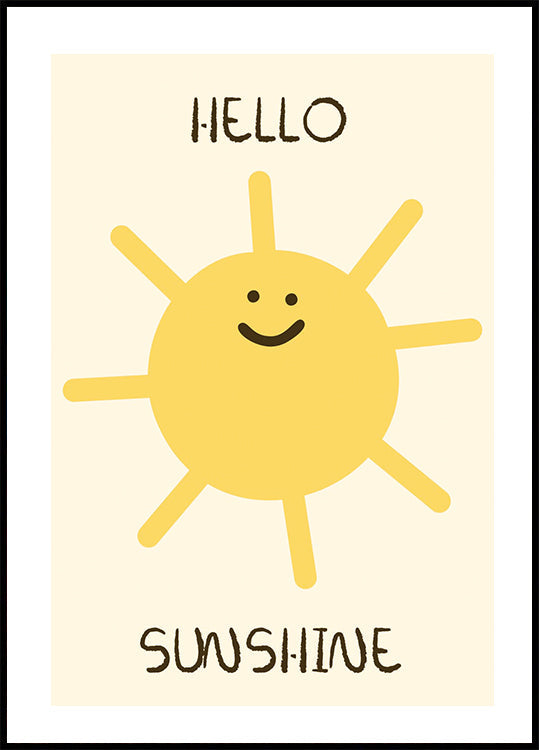 Hello Sunshine Poster - Posterbox.dk