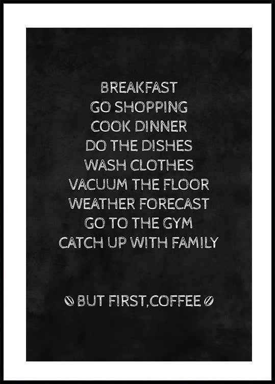 Letter Board Nr. 3 Poster - Posterbox.dk