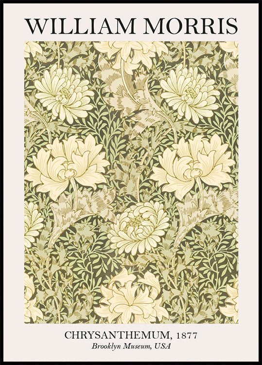 William Morris Chrysanthemen-Poster - Posterbox.dk