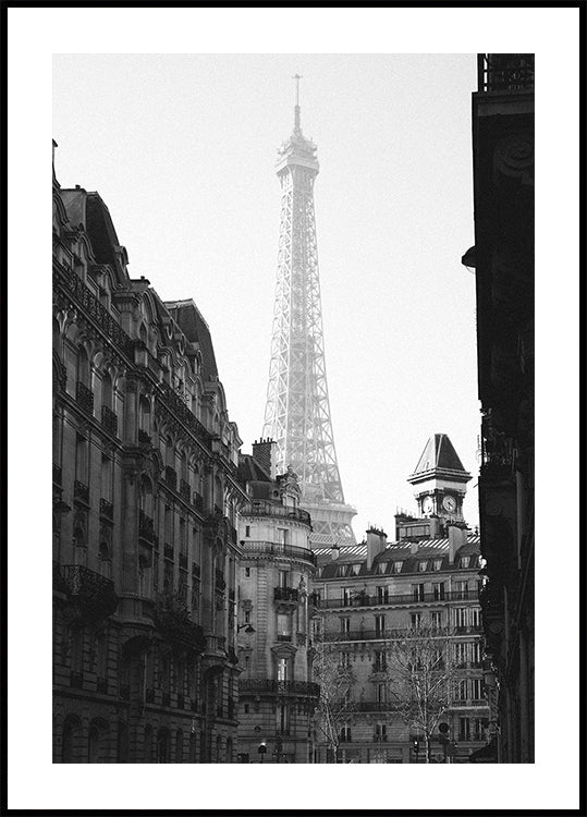 Eiffelturm Paris Schwarz-Weiß-Poster