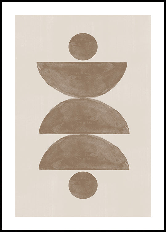 Ausgewogenes geometrisches Poster