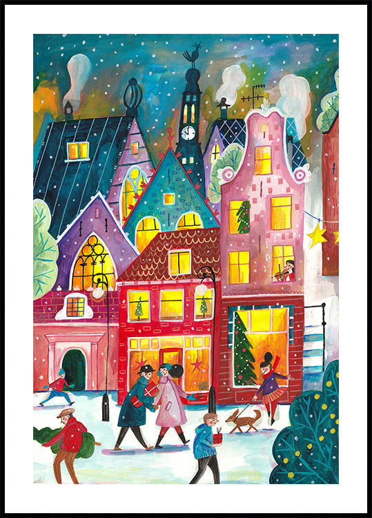 Weihnachten in Amsterdam Poster