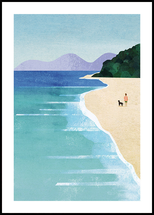 Strandmädchen iii Poster