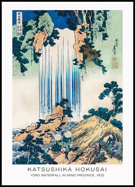 Yoro-Wasserfall von Katsushika Hokusai Poster - Posterbox.dk