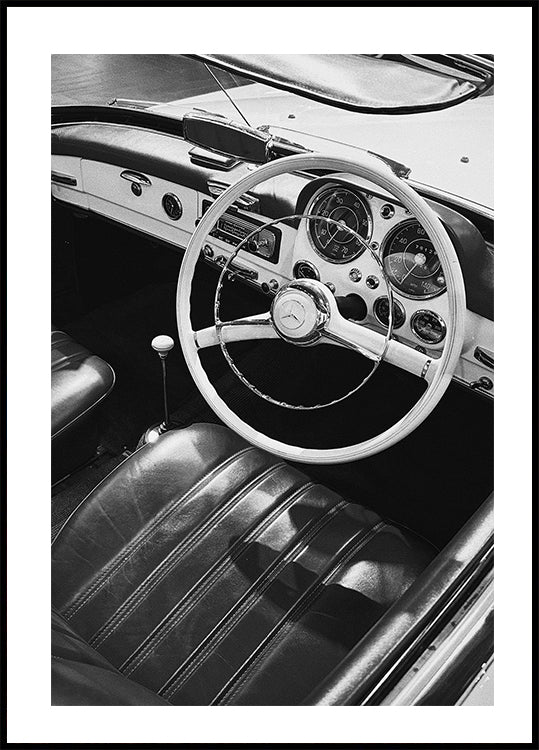 Vintage-Mercedes-Autositz-Poster - Posterbox.dk