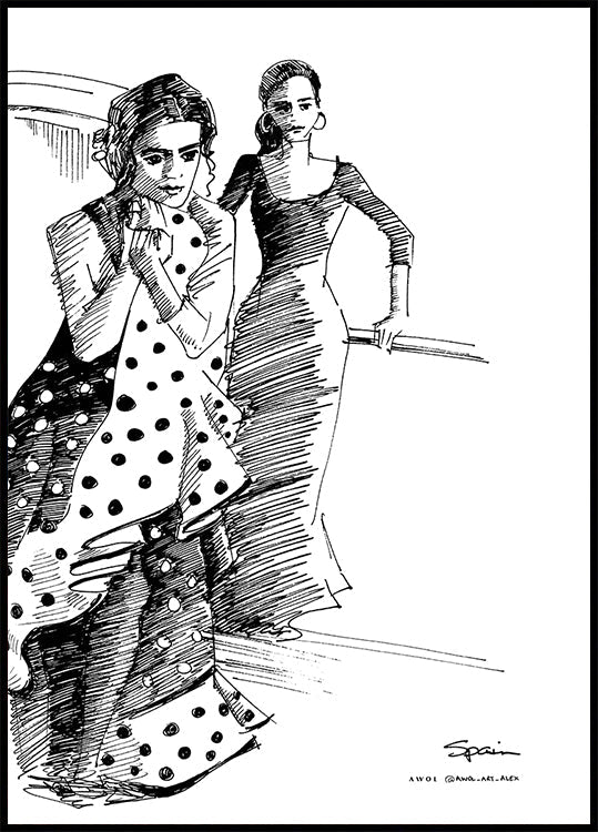 FLAMENCO-TÄNZER-Plakat