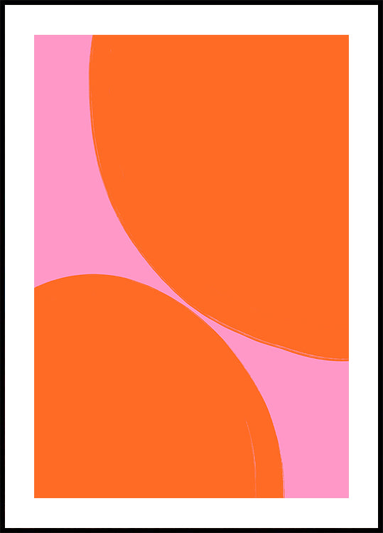 Tanzplakat mit auffälligen Kreisen