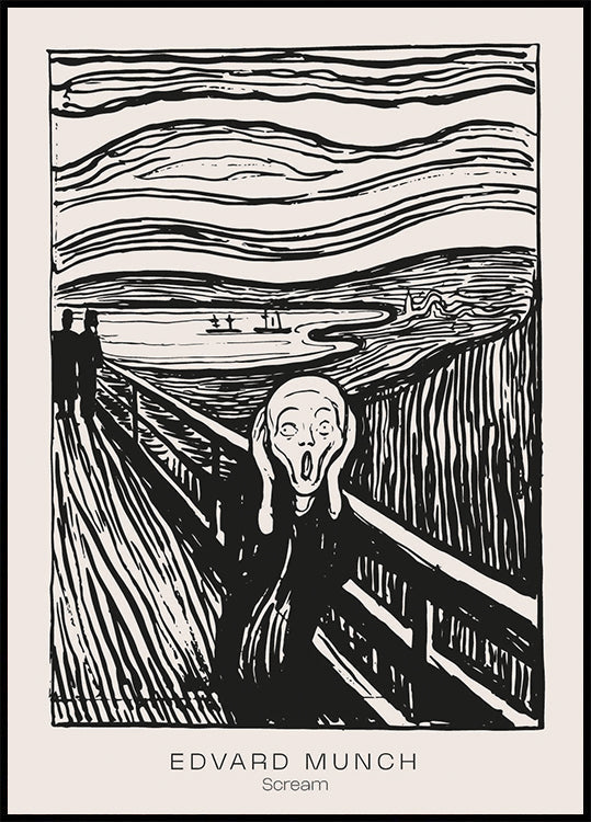 Edvard Munch Scream Poster - Posterbox.dk