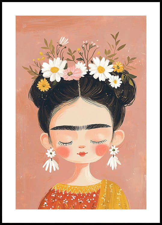 Frida Kahlo Künstlerisches Gemälde-Poster - Posterbox.dk