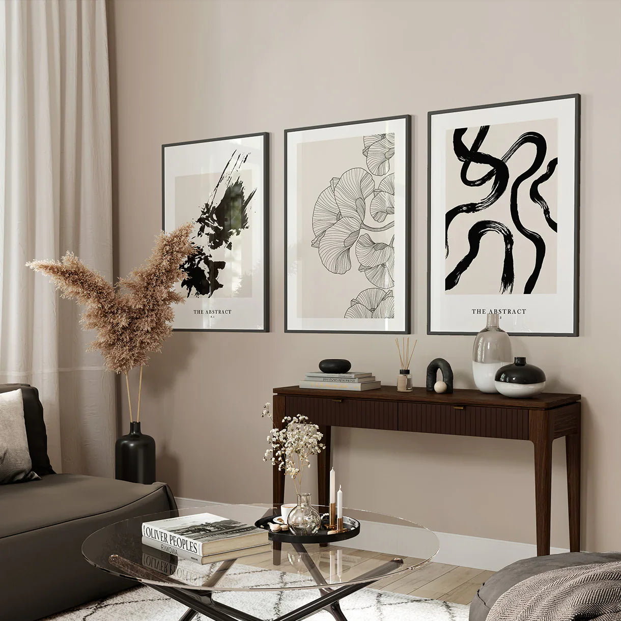 Abstrakte Poster – 3er-Set – Posterbox.dk