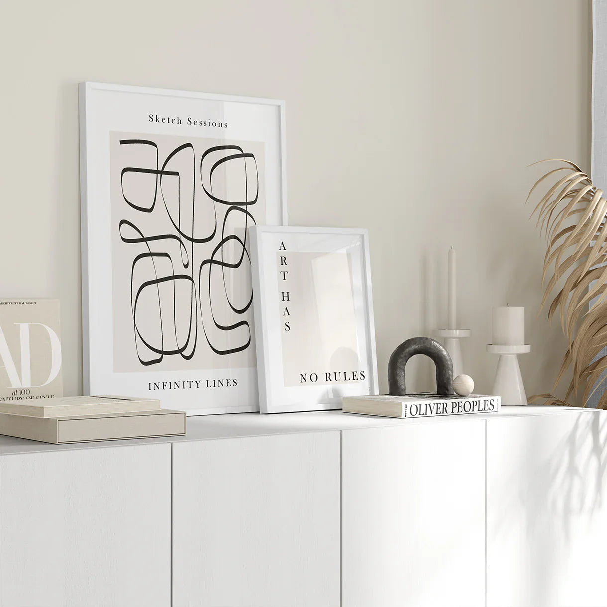 Abstrakte Kunst-Display-Poster - Posterbox.dk