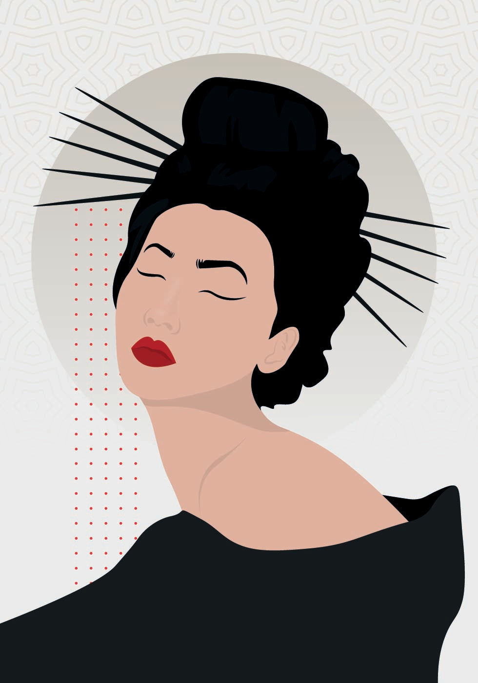 Anmutiges Geisha-Poster